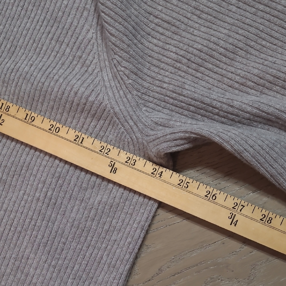 Euc Ravella Long Cardigan Women's Sz Xl 100% Luxury Cashmere Tan Open Sweater — image 8 of 8